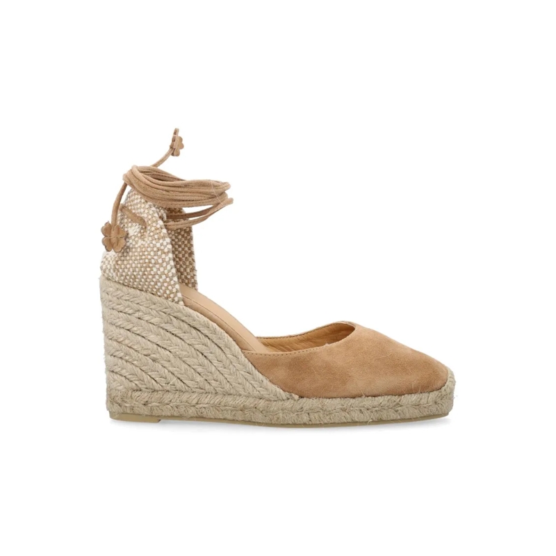 Castaner Sandalen Carina Suede Wedge Espadrilles Neutrals