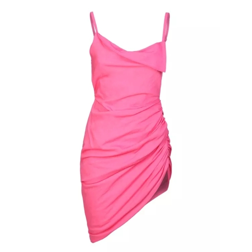 Jacquemus Pink Saudade Mini Dress Pink Mini robes