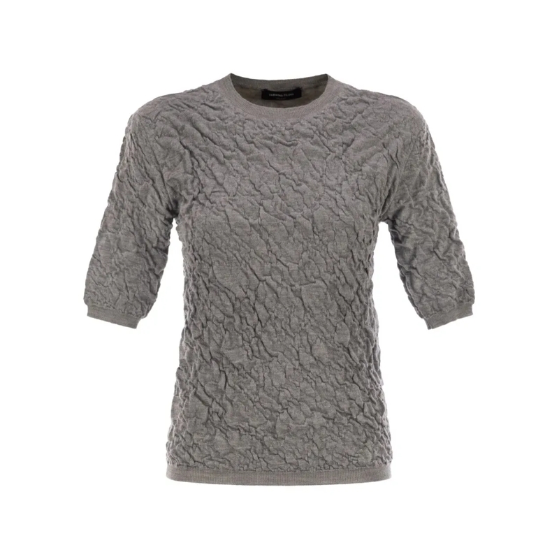Fabiana Filippi Trui Slim-Fit Jumper With Embossed Finish Grey