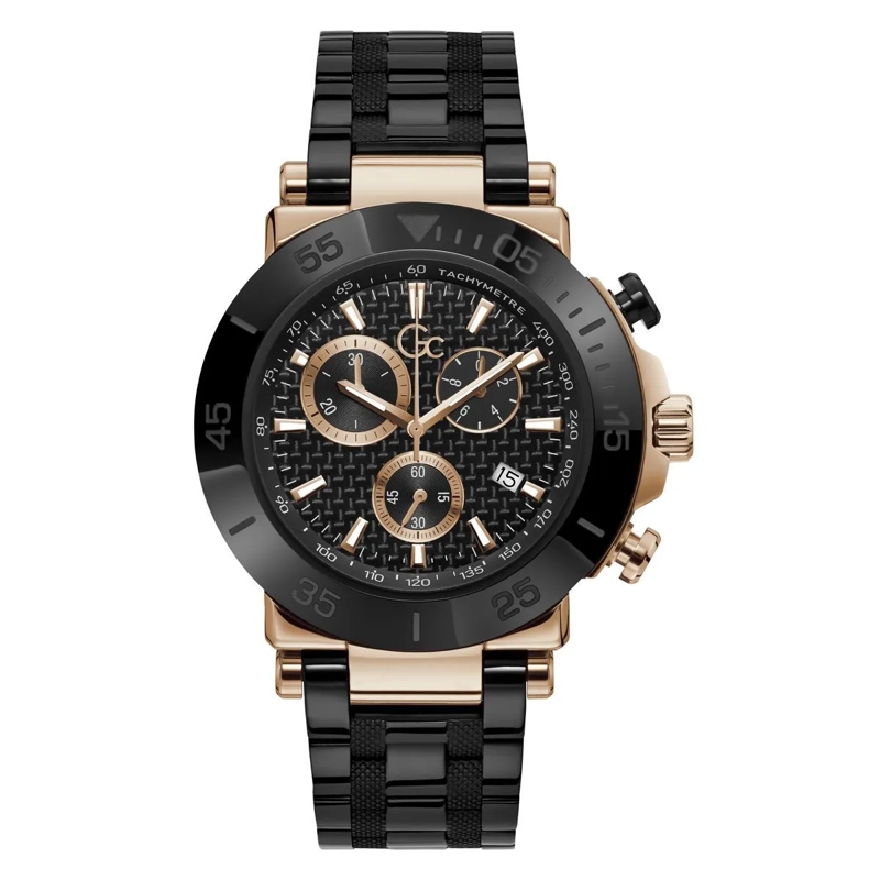 GC Quarzuhr Quarz Chronograph Gc One schwarz