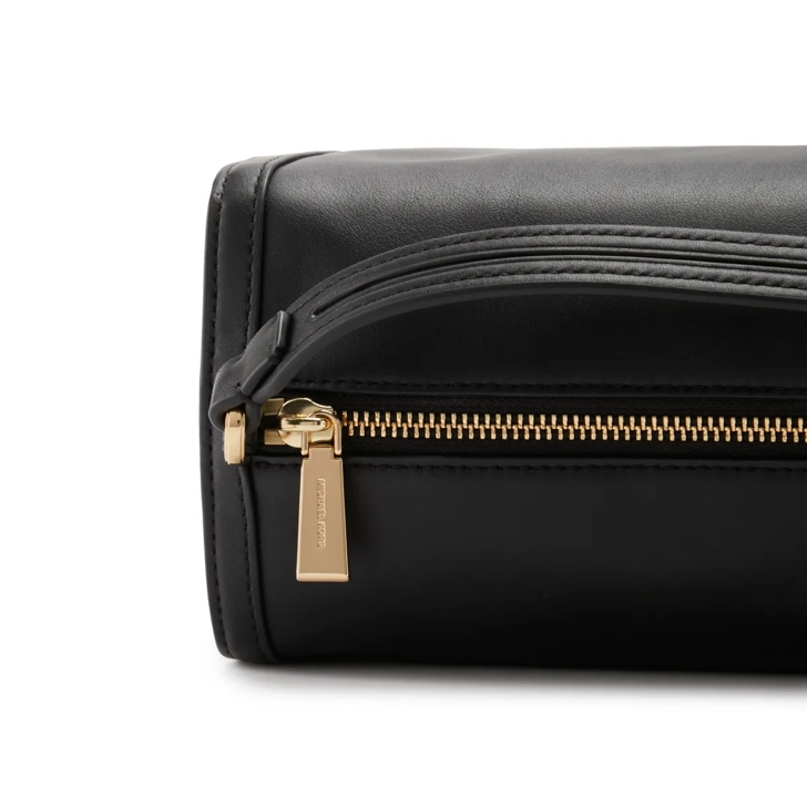 Michael kors black leather clutch hotsell