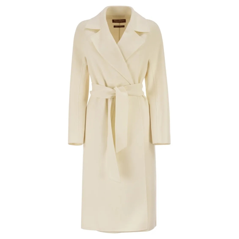 Max Mara Bontjassen Mstcles - Wool, Cashmere And Silk Coat Neutrals