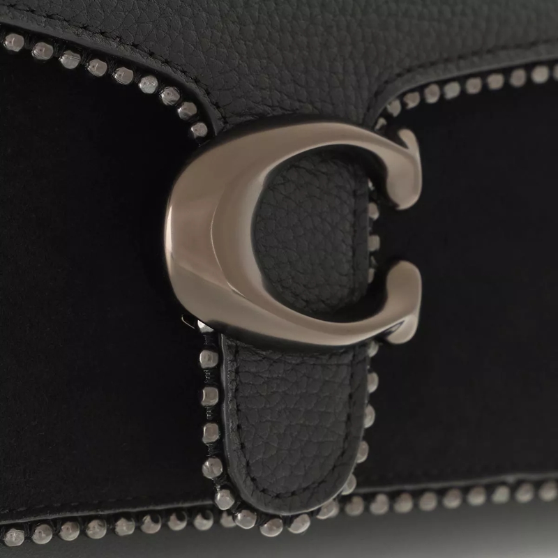 Coach Sac à bandoulière Mixed Leather Bead Chain Tabby Chain Clutch Black(Image 5)