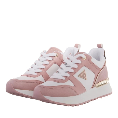 Guess Kynneth White Pink Low-Top Sneaker