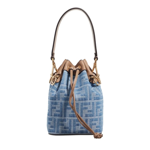 Fendi Crossbody Bag Bucket Bag Denim Blue