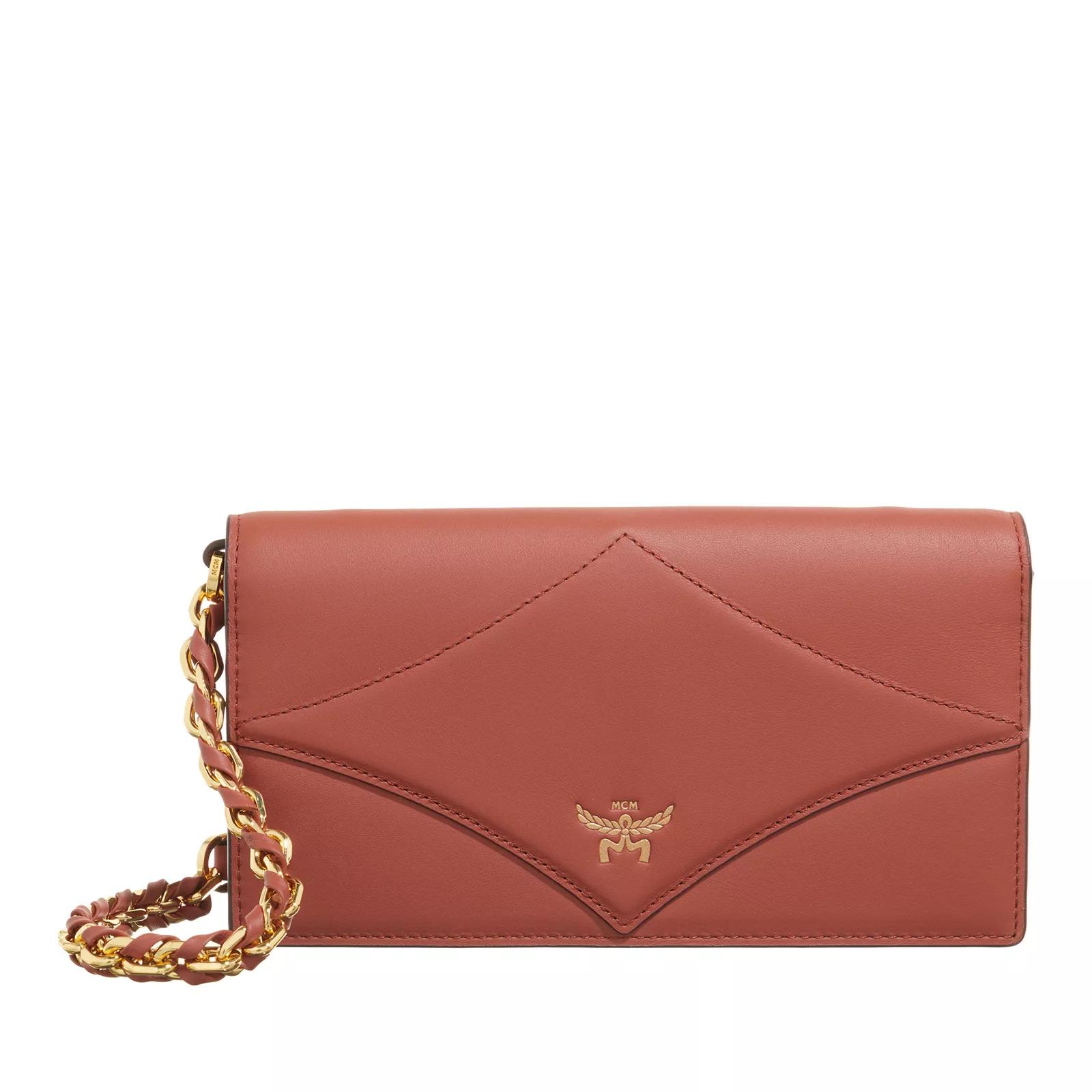 Mcm red wallet outlet women's