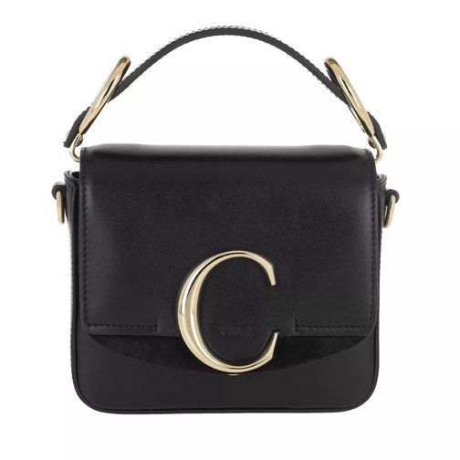 Chloé C Bag Mini Leather Black Satchel