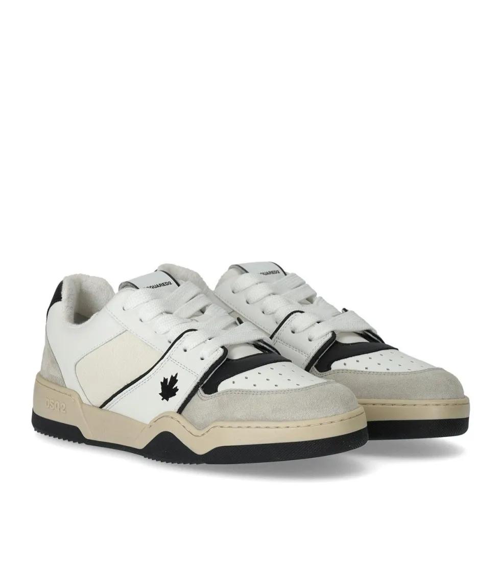 Thumbnail - Dsquared2 Low-Top Sneaker - Dsquared2 Multicolor leather Spiker sneakers - Gr. 40 (EU) - in Weiß - für Damen