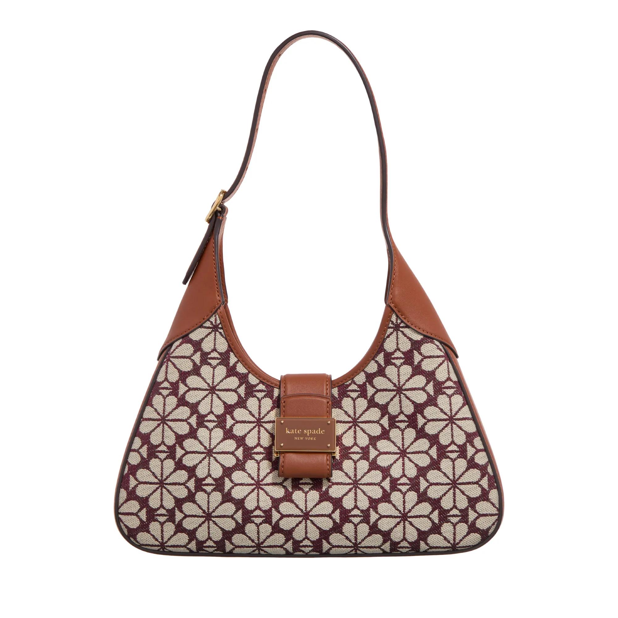 Kate Spade New York Hobo Bag - Spade Flower Jacquard Shoulder - Gr. unisize - in Braun - für Damen