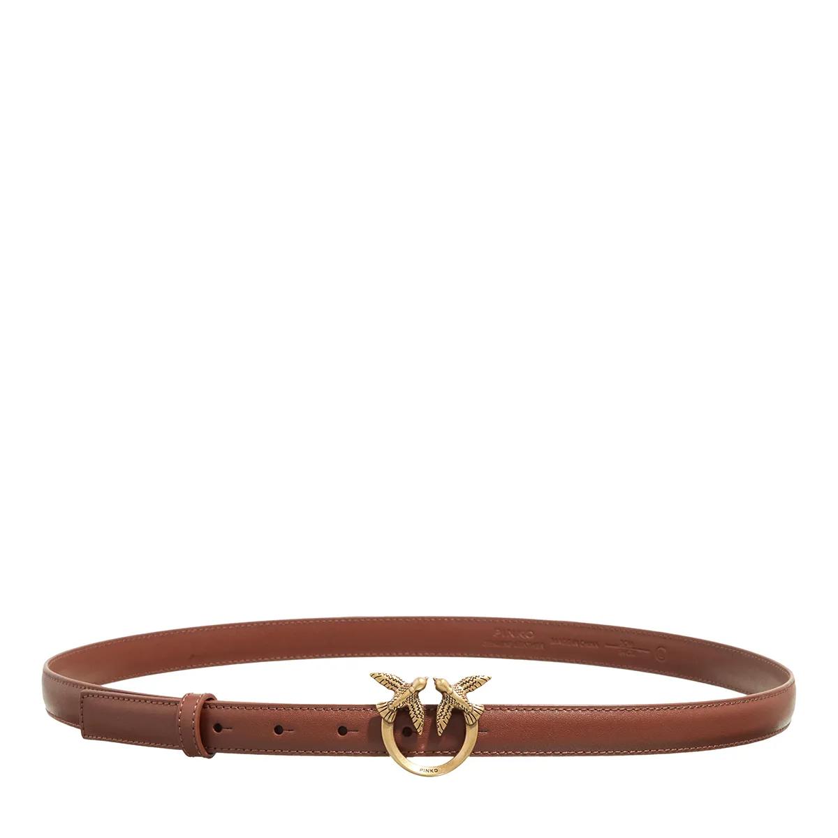 Pinko Gürtel - Love Berry H2 Belt - Gr. S - in Braun - für Damen