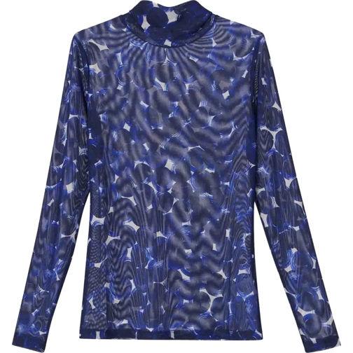 Dries Van Noten Sweatshirts Polka Dot Motif Jersey blau