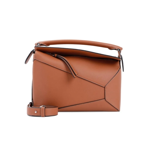 Loewe Tan Small Puzzle Leather Bag Brown Sac à bandoulière