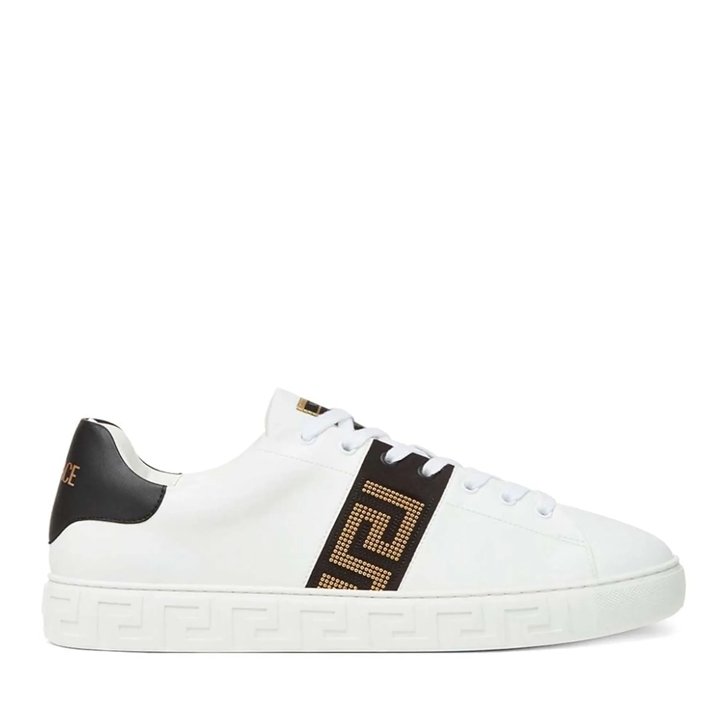 Black versace tennis shoes online