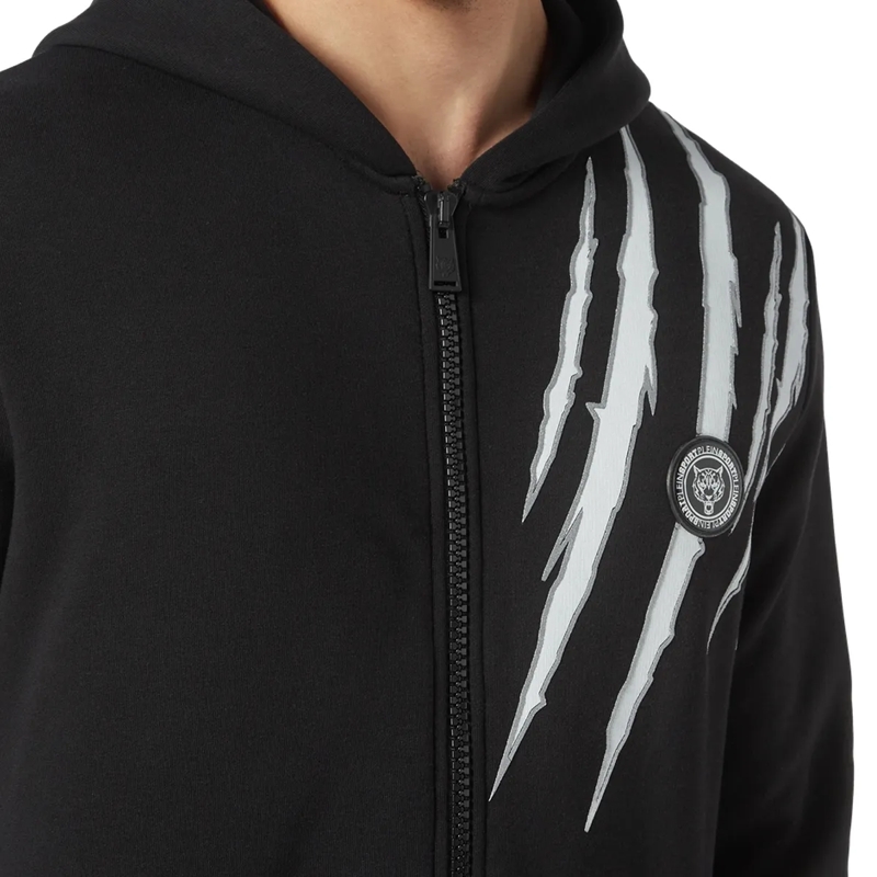 Plein Sport Top Sweatjacke Mit Kapuze Scratch schwarz(Image 2)