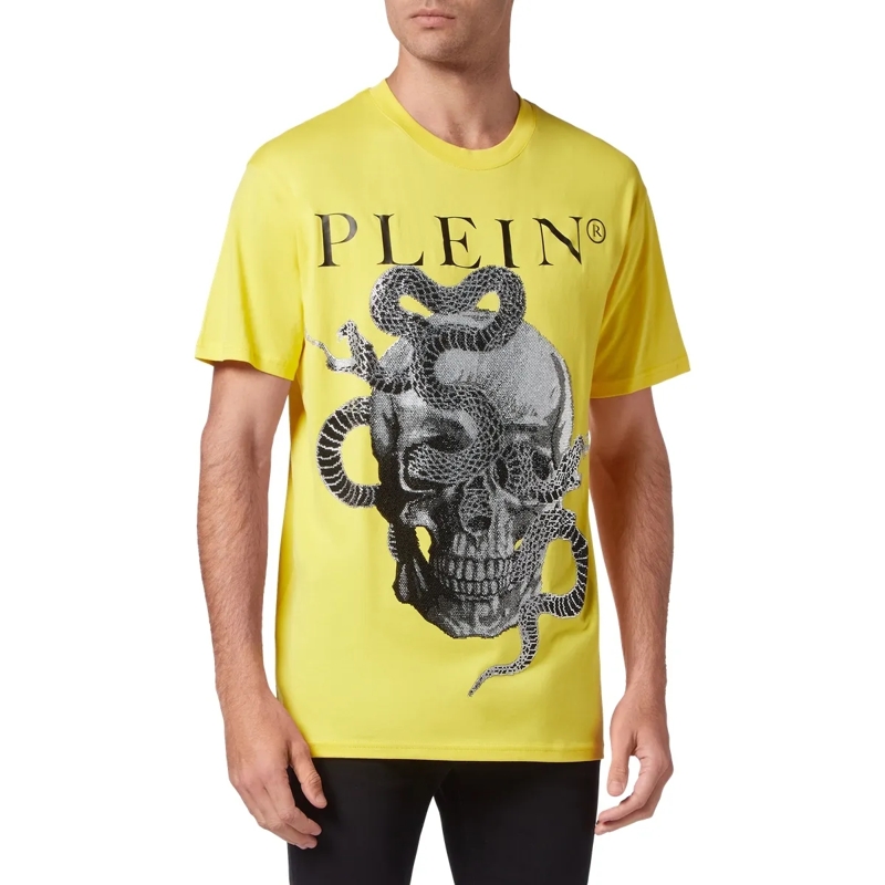 Philipp Plein T-Shirt T-Shirt Snake gelb(Image 2)