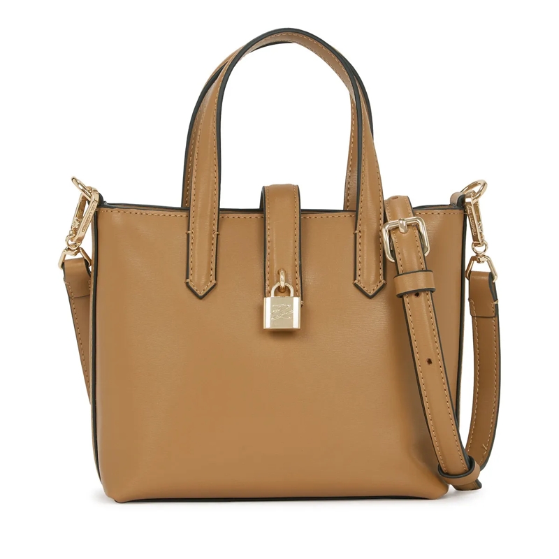 Karl Lagerfeld Shopper K/AUTOGRAPH MINI-TOTE-BAG MIT SCHLOSS braun