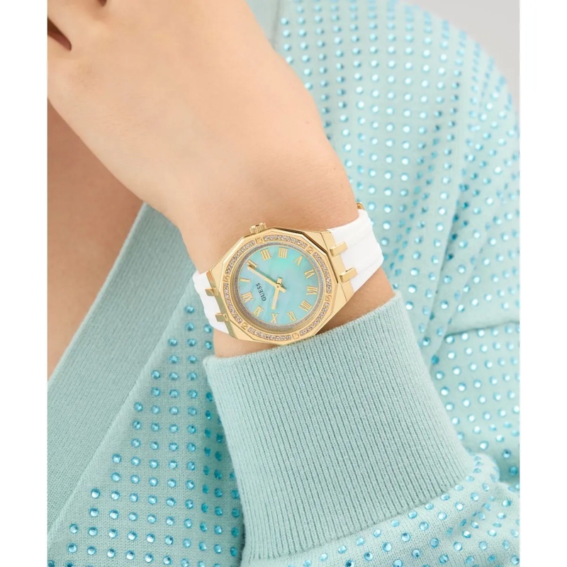 Guess Quarzuhr Quarz-Analoguhr Desire weiss(Image 6)