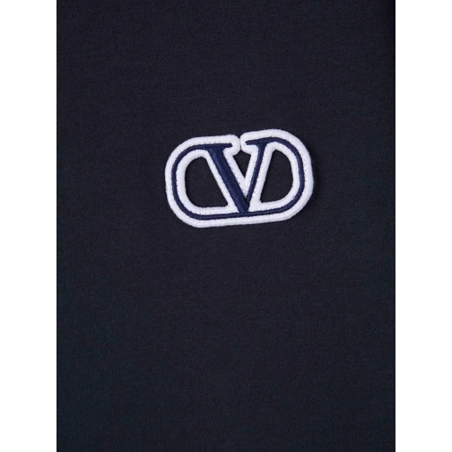 Valentino T-shirts Cotton Logo T-shirt blau (Image 4)
