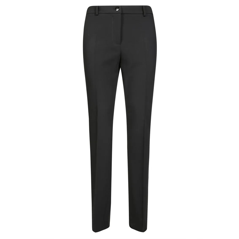Pinko Broek Slim-Fit Black Pants With Ankle Slits Black