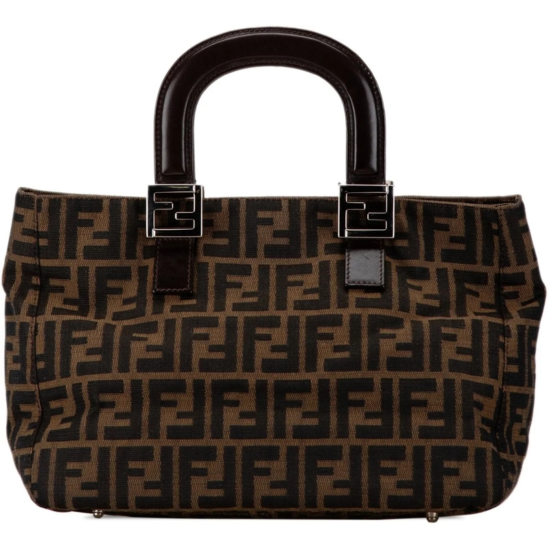 Fendi Draagtas Small Zucca Canvas Twins Tote braun