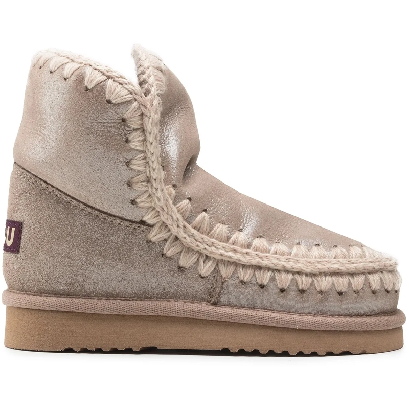 Mou Stiefel Boots Elephant Grey Microglitter grau