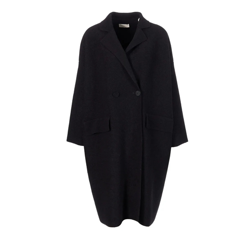 Lunaria Cashmere Veste de transition Cappotto Felted 4-Fili nero