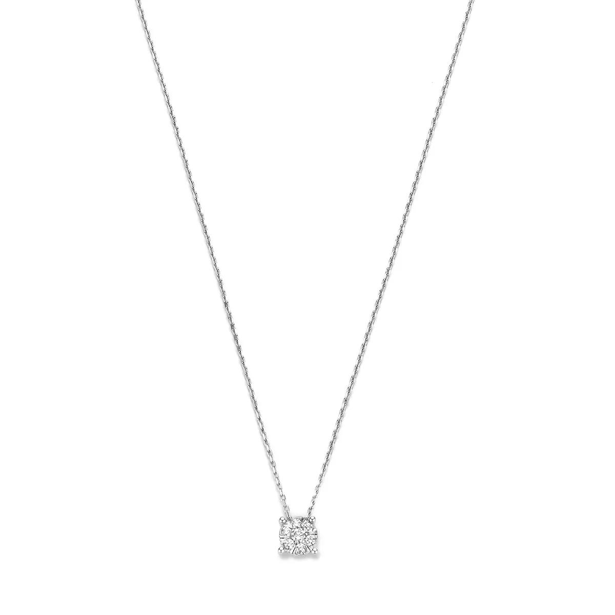 Isabel Bernard Halskette - De la Paix Hanaé 14 karat necklace  diamond 0.14 - Gr. unisize - in Silber - für Damen