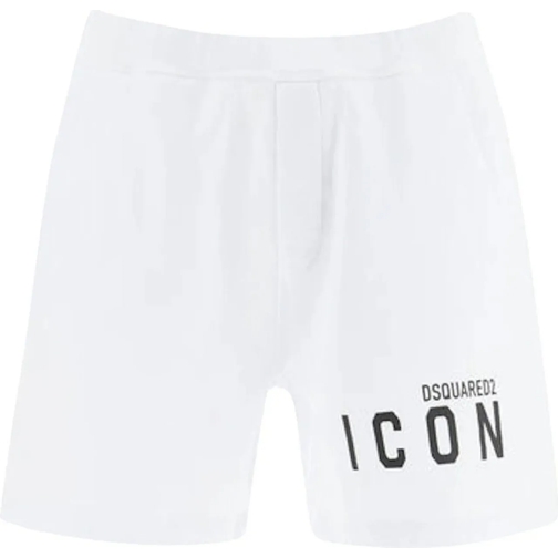 Dsquared2 Kurze Hosen Dsquared2 Cotton Logo Shorts weiß