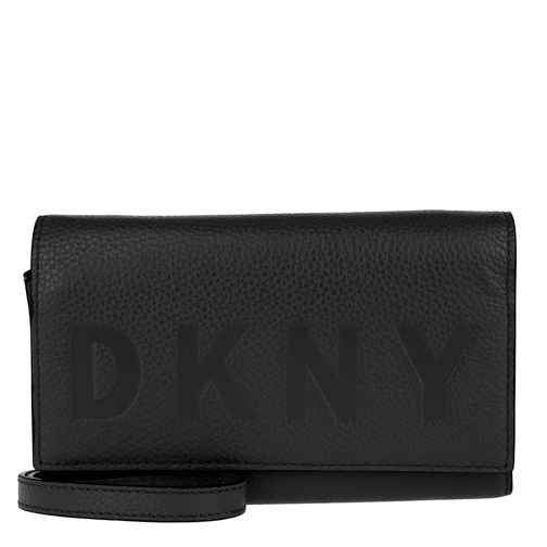 DKNY Commuter Wallet On A Chain Black/Silver Borsetta a tracolla