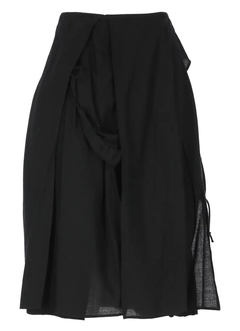 Yohji Yamamoto - Black Wool Skirt - Größe XS - schwarz