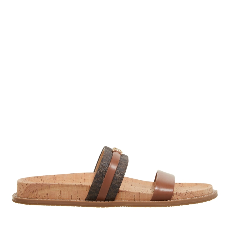 MICHAEL Michael Kors Slides Mandy Flat Sandal Brn/Luggage