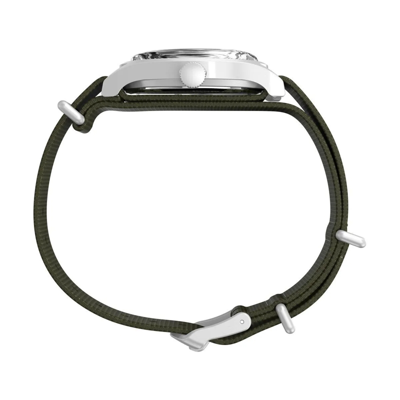 Timex Quarzuhr Mechanische Handaufzug-Uhr Mk1 Handwind silber(Image 2)