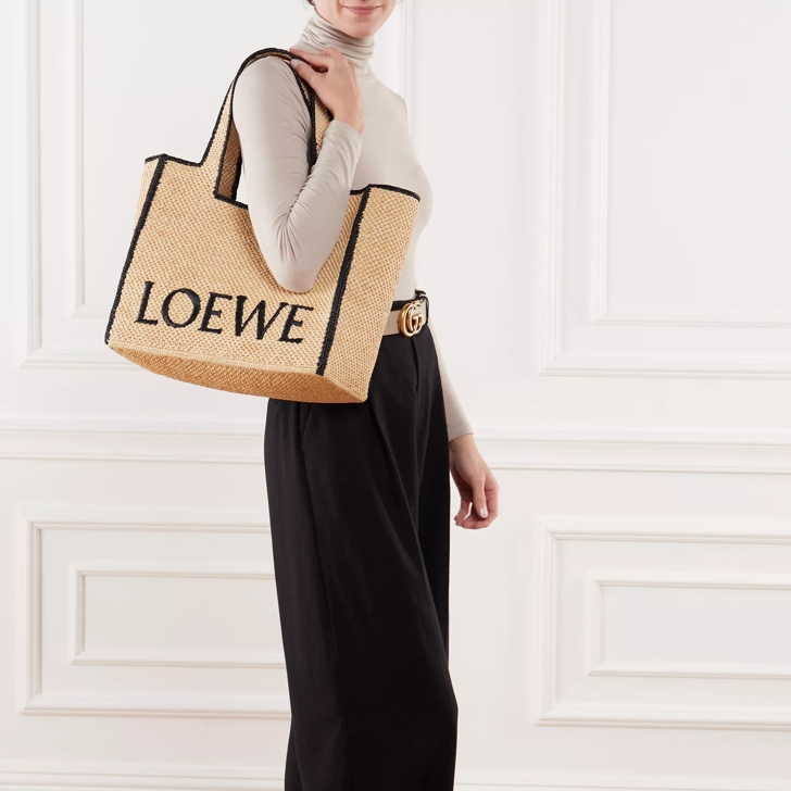 Loewe large raffia on sale tote