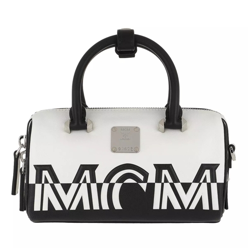 MCM Contrast Logo Mini Crossbody Bag White Crossbody Bag