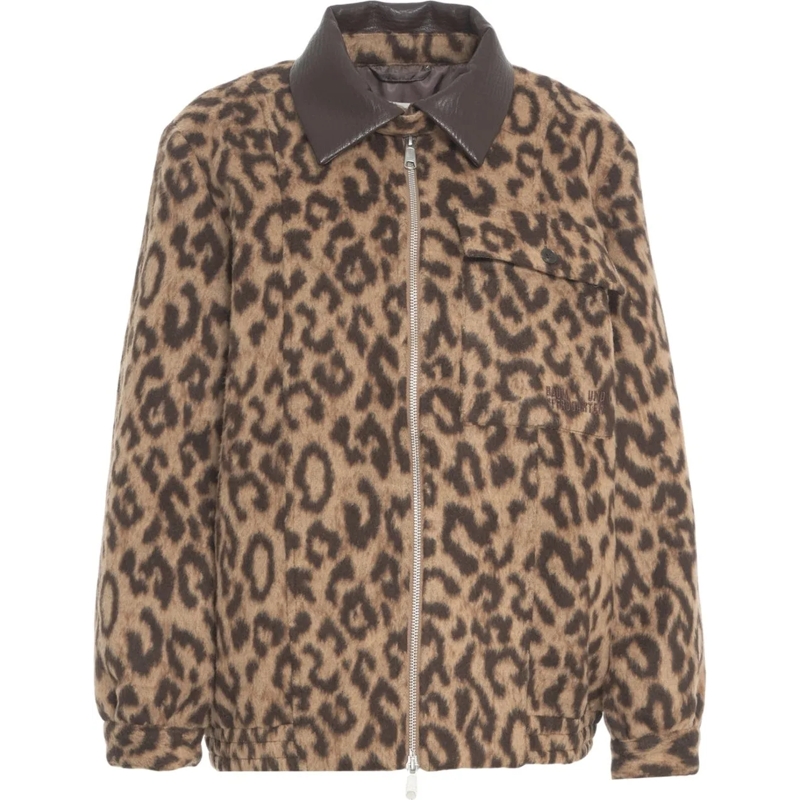 Arte Antwerp Übergangsjacke Jacket with animal print 'Beline' braun