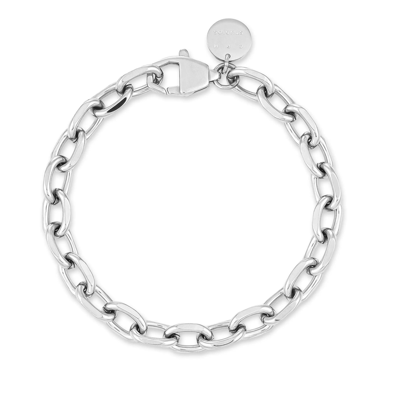 Copenhagen Armband Edelstahl Armband - Basic Chains silber