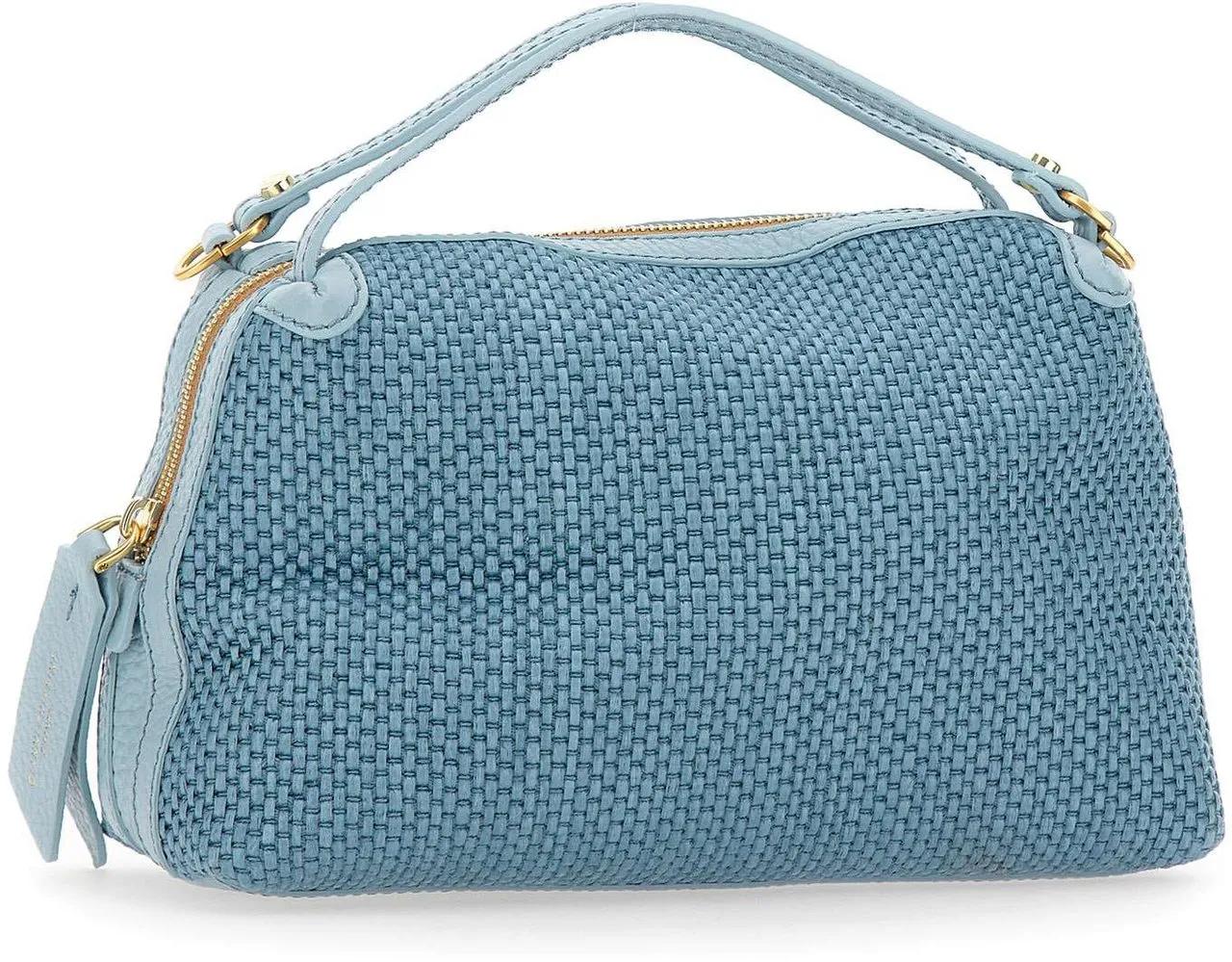 Gianni Chiarini Heldere Blauwe Alifa Stro Handtas Blue Dames