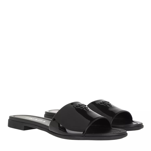 Prada Sandal Patent Leather Black Slide