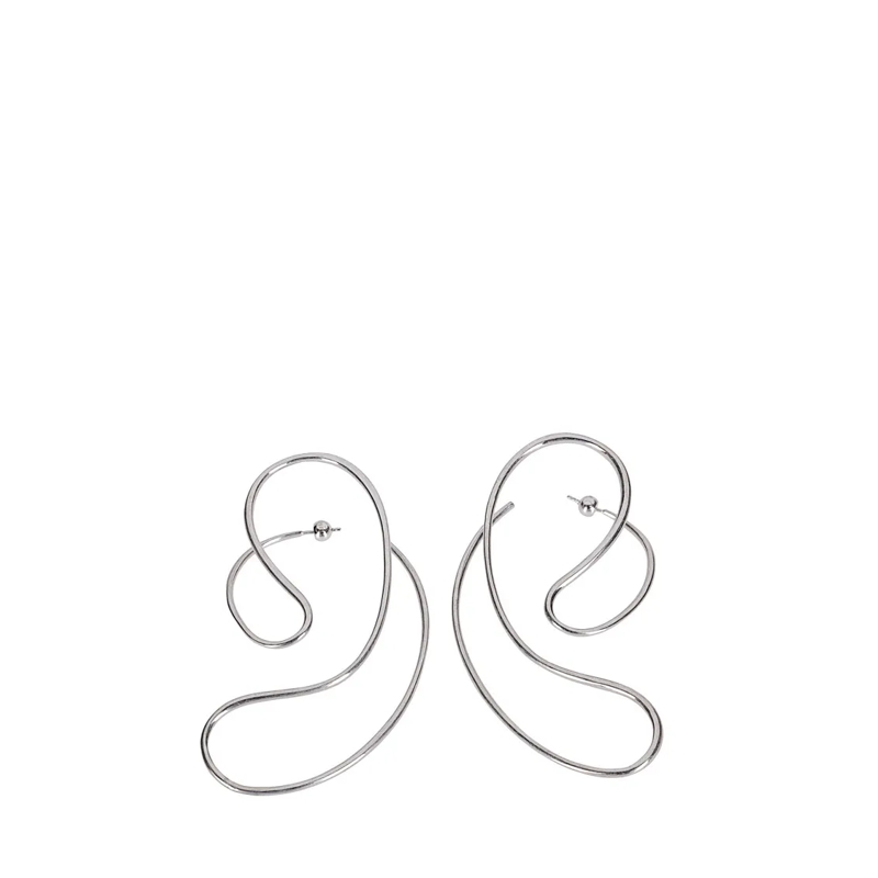 Panconesi Oorknopjes Sculptural Large Earrings With Fluid Design Not Applicable