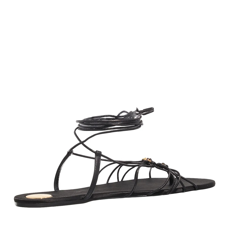 Saint Laurent Romeinse sandalen Babylone Sandal Nero(Image 4)