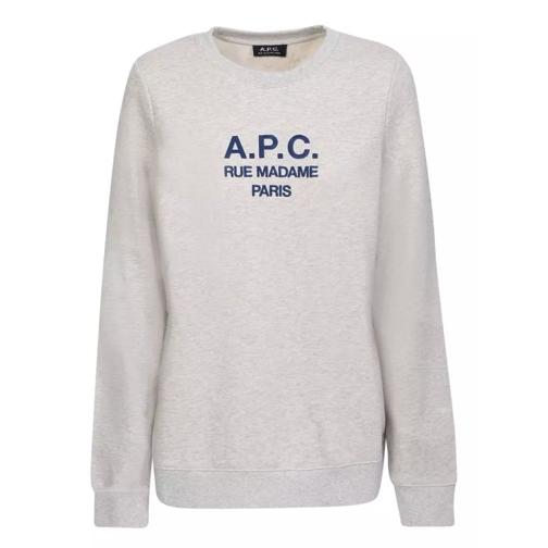 A.P.C. Grey Long-Sleeve Sweatshirt Neutrals Truien