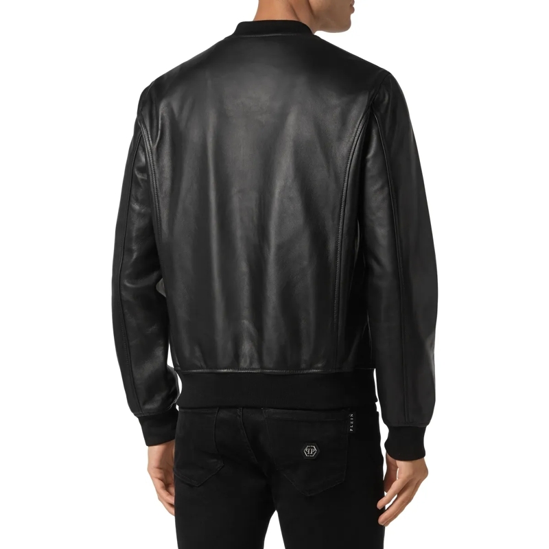 Philipp Plein Lederjacke Lederblouson schwarz(Image 2)