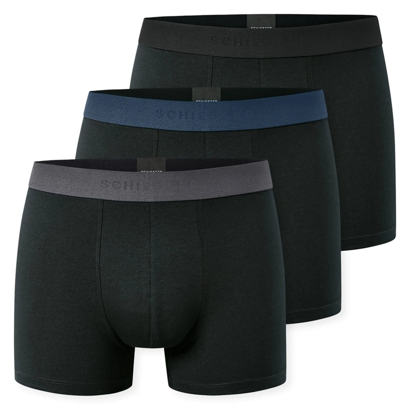 SCHIESSER  3PACK Shorts "95/5" 3er Pack schwarz