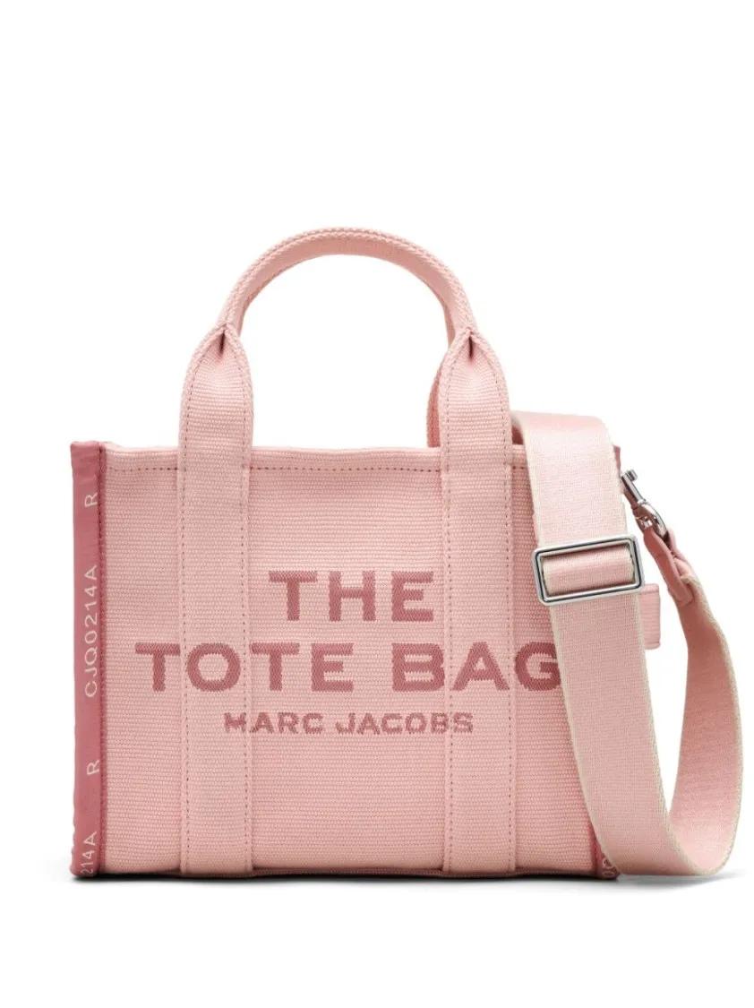 Marc Jacobs Tote - Pink Cotton Logo Print Tote Bag - Gr. unisize - in Rosa - für Damen