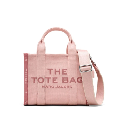 Marc Jacobs Tote Pink Cotton Logo Print Tote Bag Pink