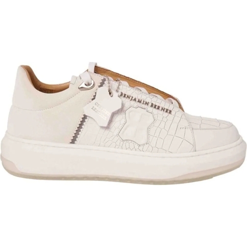 BENJAMIN BERNER Low-Top Sneaker Benjamin Berner Theo Sneakers Wit Theo Crocodile weiß