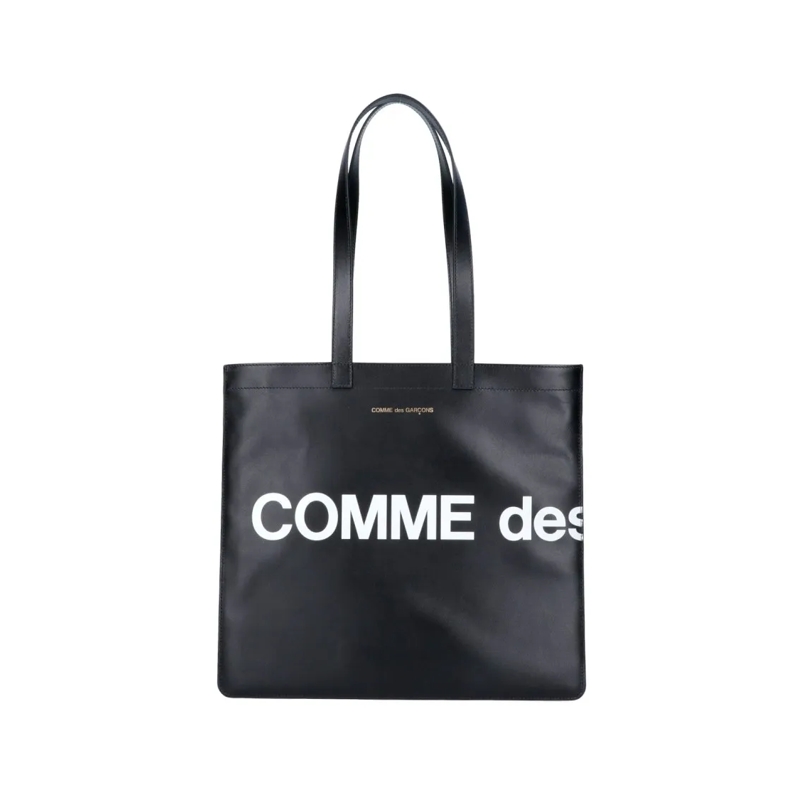Comme des Garcons Fourre-tout Tote Logo Bag – Black Black