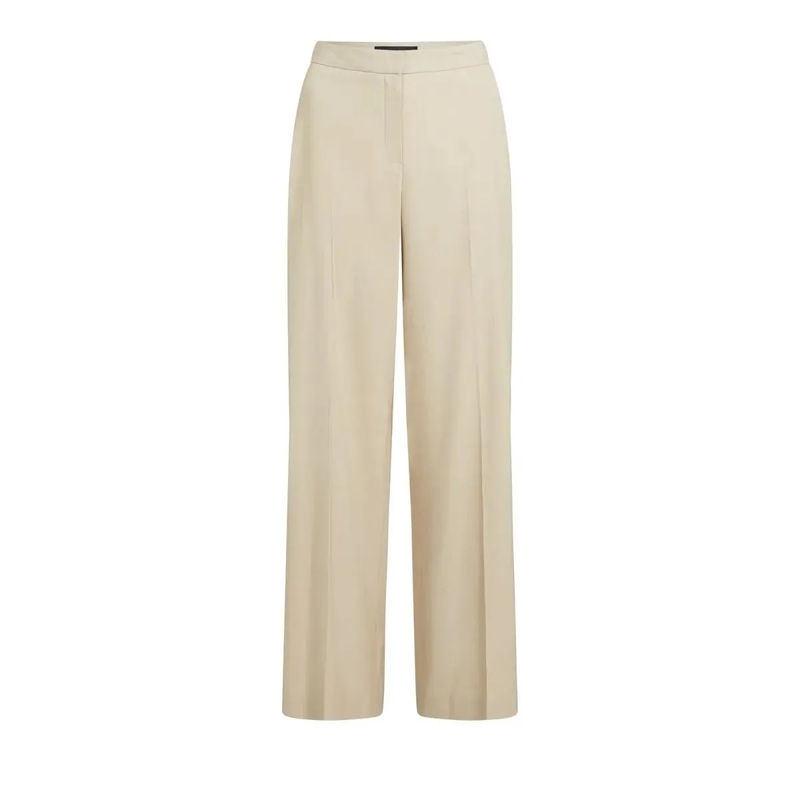 Karl Lagerfeld Anzugshose Hose aus Leinenmischgewebe Hose braun