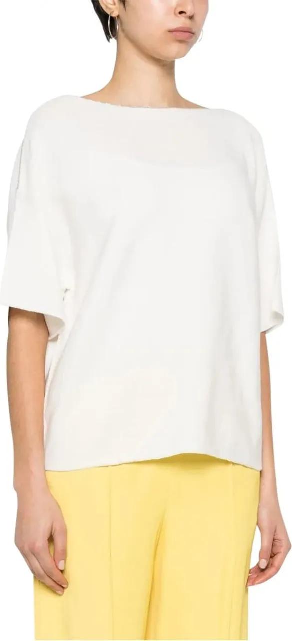 Fabiana Filippi Relaxed-Fit Cotton T-Shirt White | T-Shirt