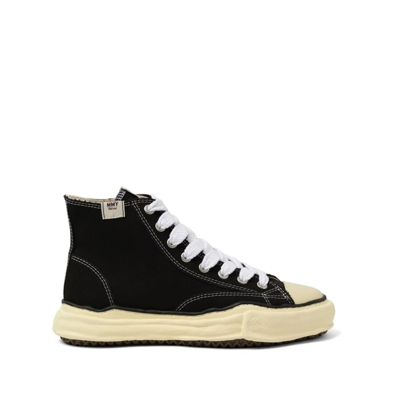 Maison Mihara Yasuhiro Sneaker basse Original Vintage Color Sole Canvas High-Top Sneake Black